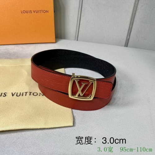 Super Perfect Quality LV Belts(100% Genuine Leather Steel Buckle)-2642