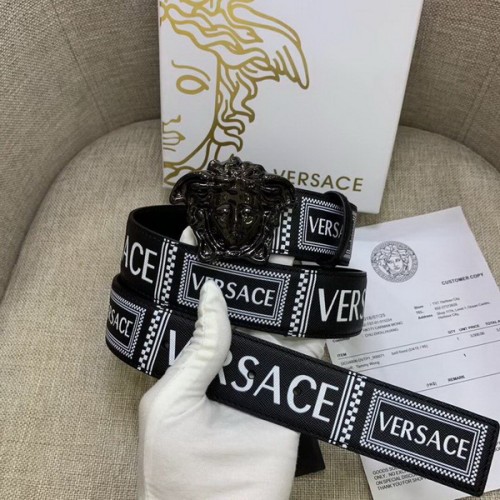 Super Perfect Quality Versace Belts(100% Genuine Leather,Steel Buckle)-451