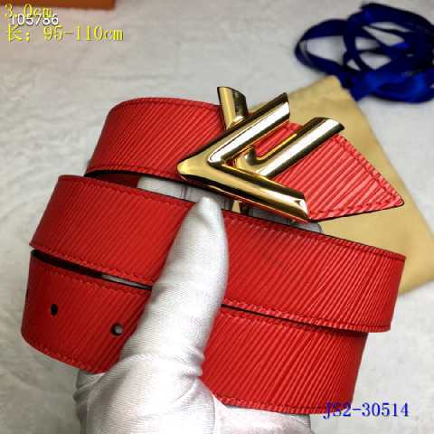 Super Perfect Quality LV Belts(100% Genuine Leather Steel Buckle)-2557
