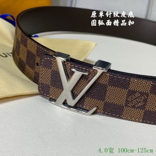 Super Perfect Quality LV Belts(100% Genuine Leather Steel Buckle)-2860