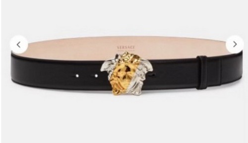Super Perfect Quality Versace Belts(100% Genuine Leather,Steel Buckle)-405