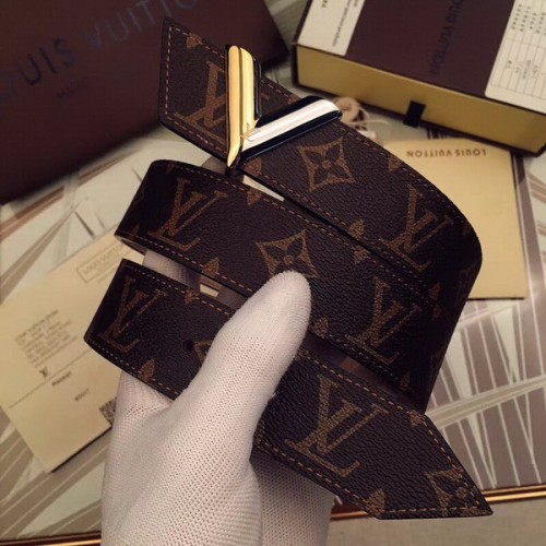 Super Perfect Quality LV Belts(100% Genuine Leather Steel Buckle)-1827