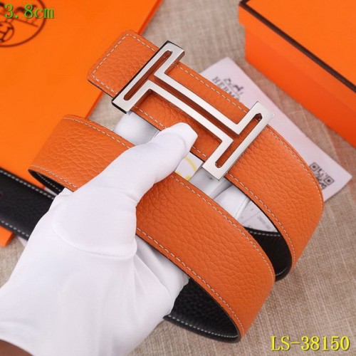 Super Perfect Quality Hermes Belts(100% Genuine Leather,Reversible Steel Buckle)-345