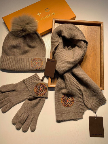 LV Wool Cap Scarf AAA-158