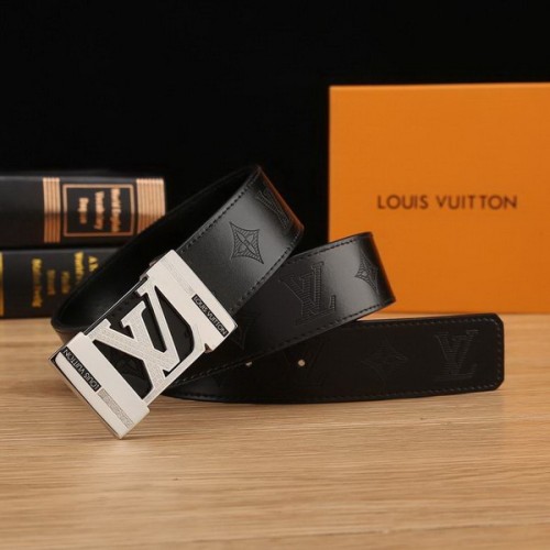 Super Perfect Quality LV Belts(100% Genuine Leather Steel Buckle)-2136