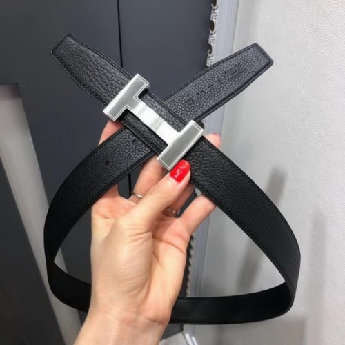 Super Perfect Quality Hermes Belts(100% Genuine Leather,Reversible Steel Buckle)-534