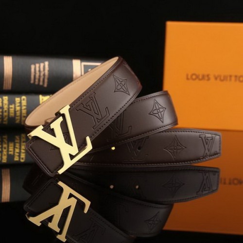 Super Perfect Quality LV Belts(100% Genuine Leather Steel Buckle)-2242