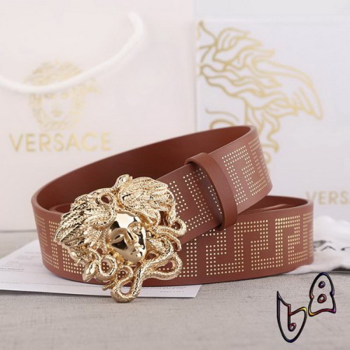 Super Perfect Quality Versace Belts(100% Genuine Leather,Steel Buckle)-406