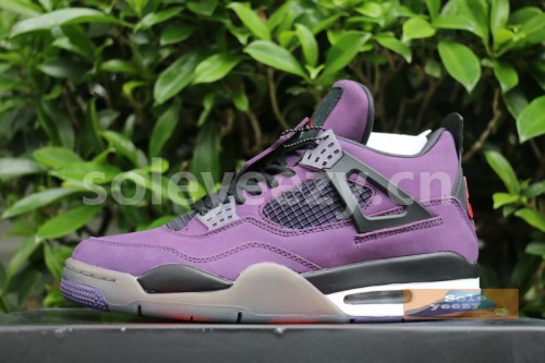 Authentic Travis Scott x Air Jordan 4 Purple