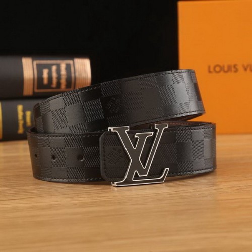 Super Perfect Quality LV Belts(100% Genuine Leather Steel Buckle)-2233