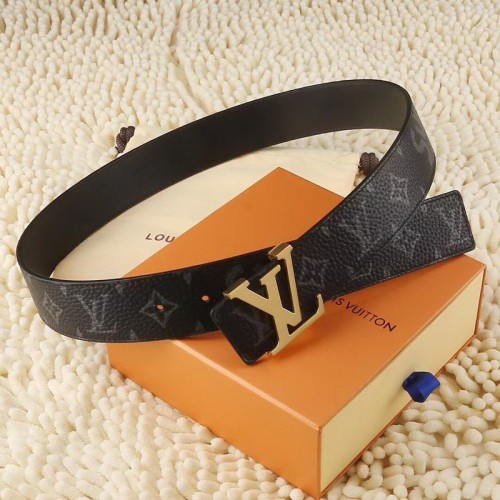 Super Perfect Quality LV Belts(100% Genuine Leather Steel Buckle)-1482