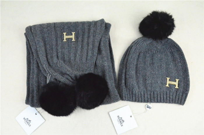 Hermes Wool Cap Scarf AAA-004