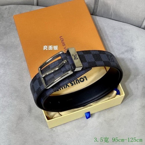 Super Perfect Quality LV Belts(100% Genuine Leather Steel Buckle)-2656