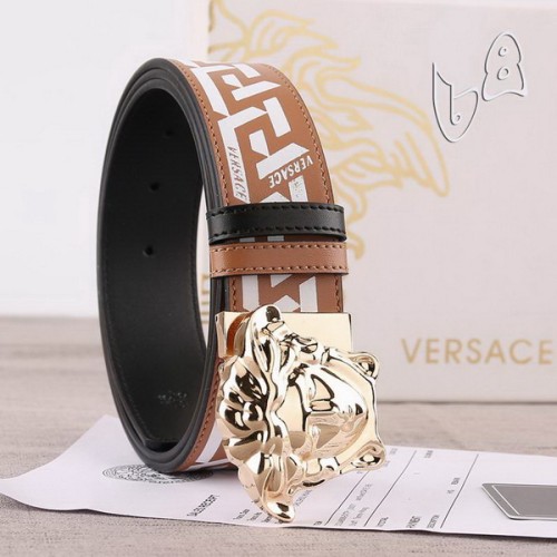 Super Perfect Quality Versace Belts(100% Genuine Leather,Steel Buckle)-423