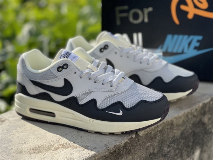 Authentic Patta x Nike Air Max 1 Black Grey