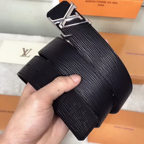 Super Perfect Quality LV Belts(100% Genuine Leather Steel Buckle)-1853