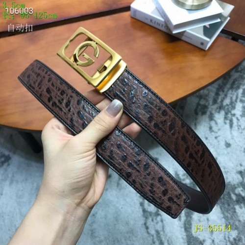 Super Perfect Quality G Belts(100% Genuine Leather,steel Buckle)-2595