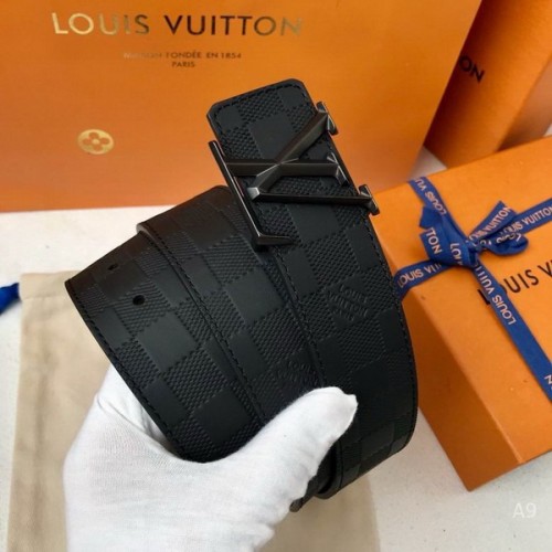 Super Perfect Quality LV Belts(100% Genuine Leather Steel Buckle)-2159