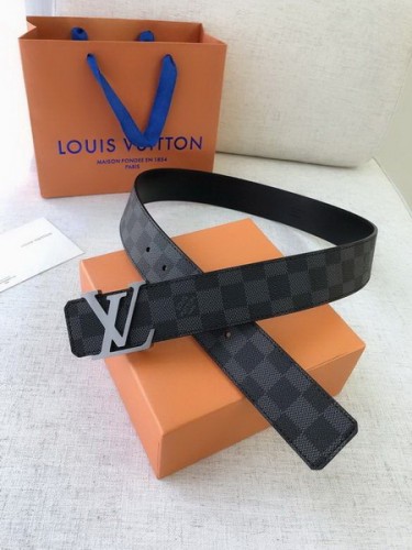 Super Perfect Quality LV Belts(100% Genuine Leather Steel Buckle)-2240