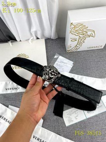 Super Perfect Quality Versace Belts(100% Genuine Leather,Steel Buckle)-349