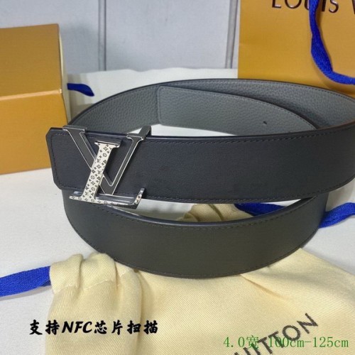 Super Perfect Quality LV Belts(100% Genuine Leather Steel Buckle)-2907