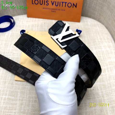 Super Perfect Quality LV Belts(100% Genuine Leather Steel Buckle)-2520