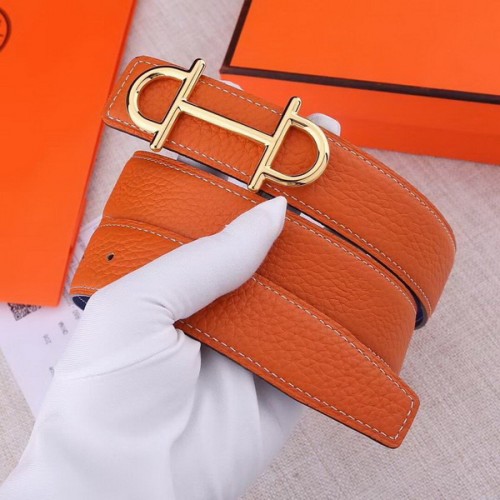 Super Perfect Quality Hermes Belts(100% Genuine Leather,Reversible Steel Buckle)-700