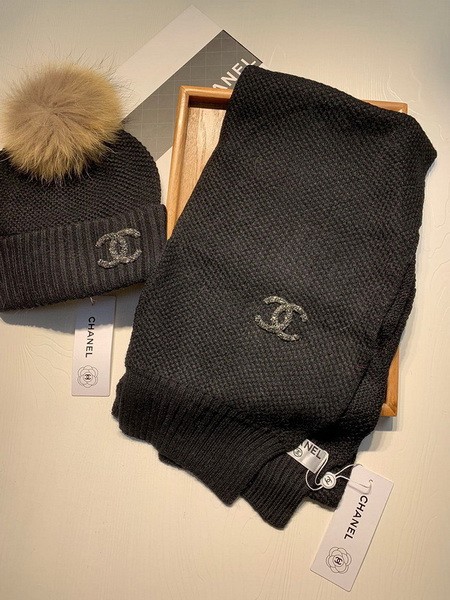 CHAL Wool Cap Scarf AAA-181