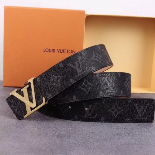 Super Perfect Quality LV Belts(100% Genuine Leather Steel Buckle)-1215