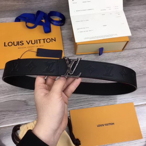 Super Perfect Quality LV Belts(100% Genuine Leather Steel Buckle)-1593