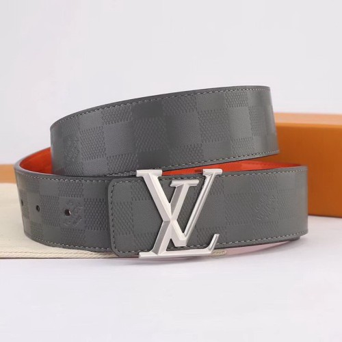 Super Perfect Quality LV Belts(100% Genuine Leather Steel Buckle)-1519