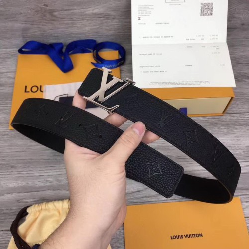 Super Perfect Quality LV Belts(100% Genuine Leather Steel Buckle)-1597