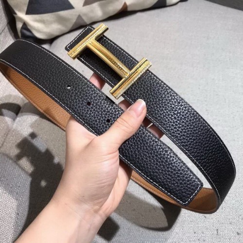 Super Perfect Quality Hermes Belts(100% Genuine Leather,Reversible Steel Buckle)-668