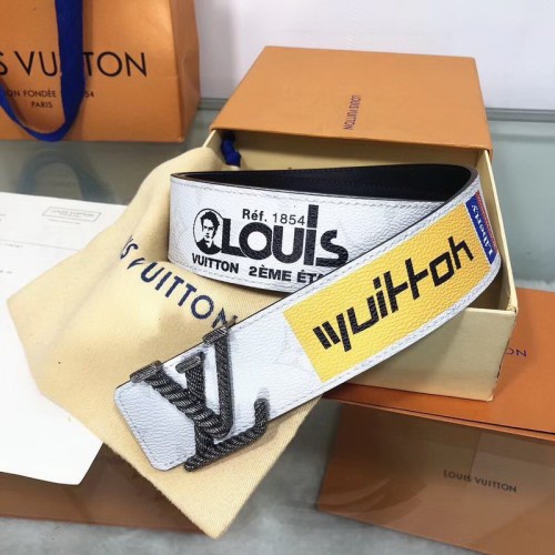 Super Perfect Quality LV Belts(100% Genuine Leather Steel Buckle)-1186