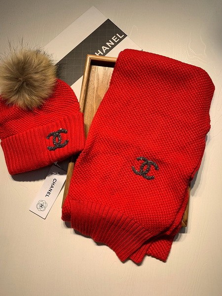 CHAL Wool Cap Scarf AAA-182