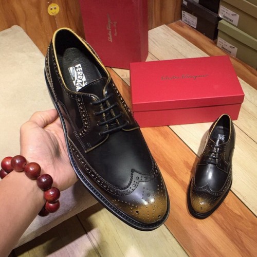 Ferragamo Men shoes 1：1 quality-129
