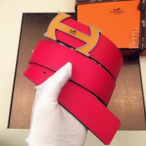 Super Perfect Quality Hermes Belts(100% Genuine Leather,Reversible Steel Buckle)-387