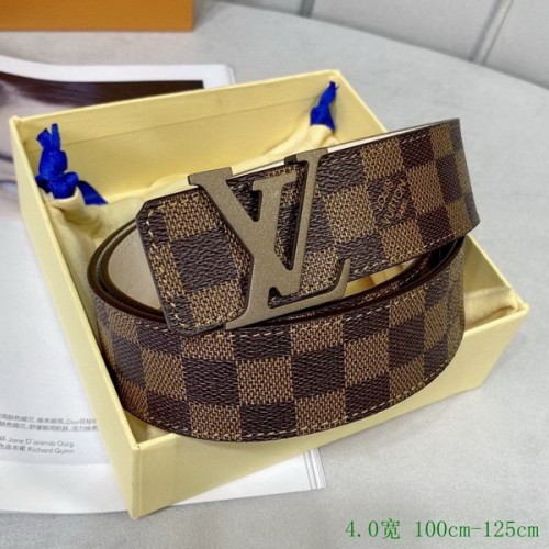 Super Perfect Quality LV Belts(100% Genuine Leather Steel Buckle)-3106