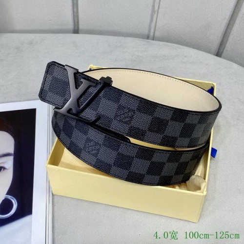 Super Perfect Quality LV Belts(100% Genuine Leather Steel Buckle)-3107