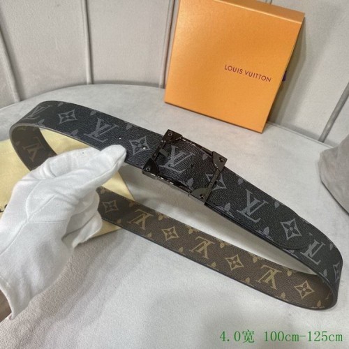 Super Perfect Quality LV Belts(100% Genuine Leather Steel Buckle)-3086