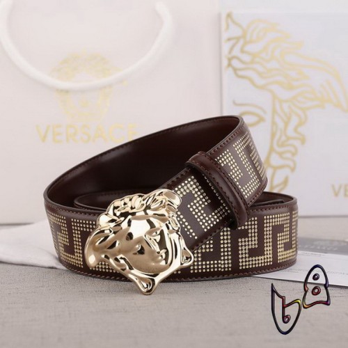 Super Perfect Quality Versace Belts(100% Genuine Leather,Steel Buckle)-416