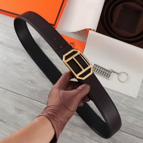 Super Perfect Quality Hermes Belts(100% Genuine Leather,Reversible Steel Buckle)-546