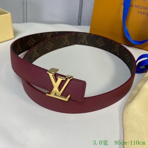 Super Perfect Quality LV Belts(100% Genuine Leather Steel Buckle)-2608
