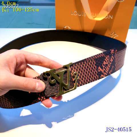 Super Perfect Quality LV Belts(100% Genuine Leather Steel Buckle)-2517