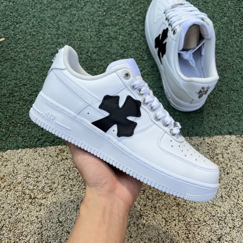 Authentic Chrome Heart x Air Force 1 Low White  Women Size