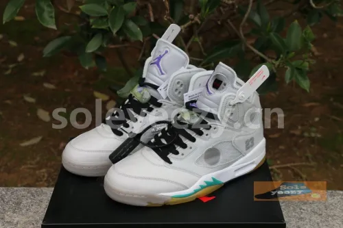 Authentic OFF-WHITE x Air Jordan 5 New
