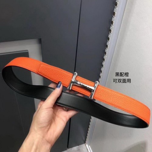 Super Perfect Quality Hermes Belts(100% Genuine Leather,Reversible Steel Buckle)-565