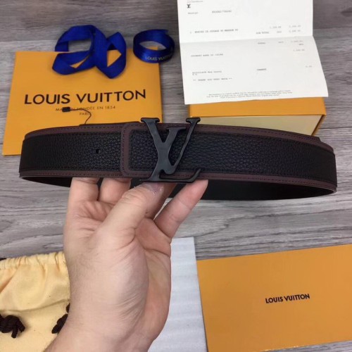 Super Perfect Quality LV Belts(100% Genuine Leather Steel Buckle)-1643