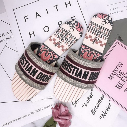 Dior women slippers AAA-043