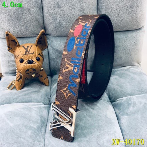 Super Perfect Quality LV Belts(100% Genuine Leather Steel Buckle)-1738